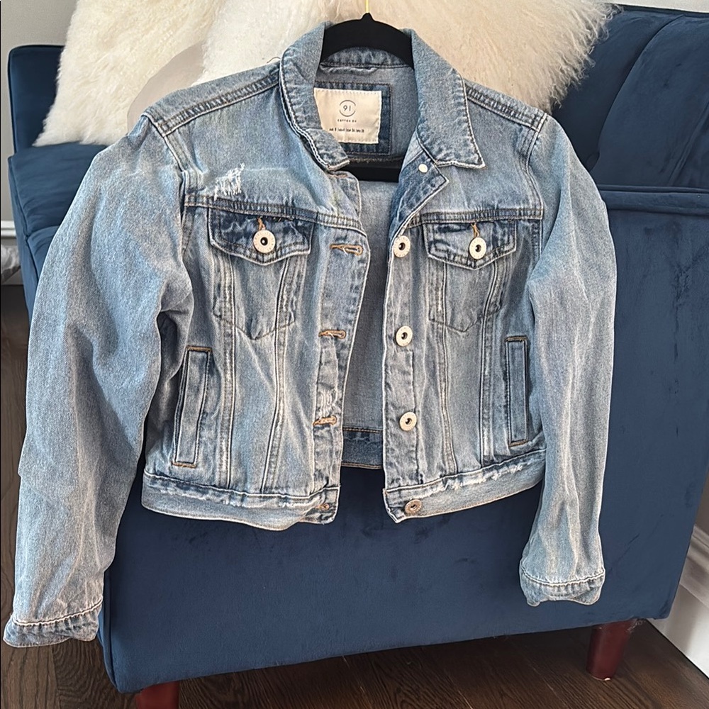 Girls Denim (Sz 4) Jean Jacket - Light Blue